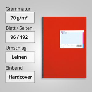 Produktbild für Notizbuch König&amp;Ebhardt Kladde, Stoff Hardcover