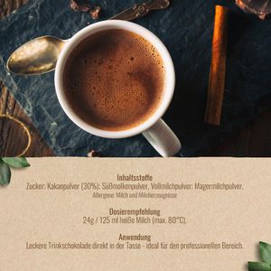 Produktbild für Kakao Jacobs Cocoa Fantasy Dark Trinkschokolade Pulver, 2,4 kg