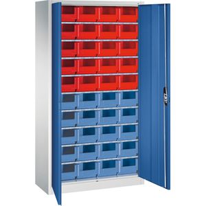 Magazinschrank CP-Möbel Serie 13, grau / blau