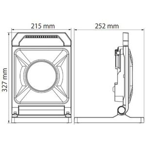 Produktbild für Baustrahler Ledino Griesheim 50, LED, Netzbetrieb, 1,8 m Kabel