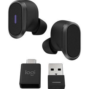 Produktbild für Headset Logitech Zone True Wireless, mit Ladecase