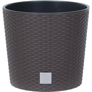 Übertopf Prosperplast Rato Round, dunkelbraun, Ø 30 x 27 cm