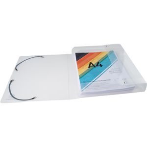 Produktbild für Heftbox Exacompta Crystal, 5972E, aus Kunststoff, A4