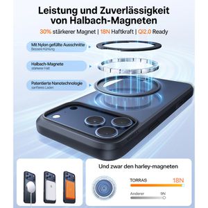 Produktbild für Handyhülle Torras Ostand Pro Series, MagSafe, schwarz