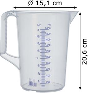 Produktbild für Messbecher Hünersdorff 937000, aus Kunststoff