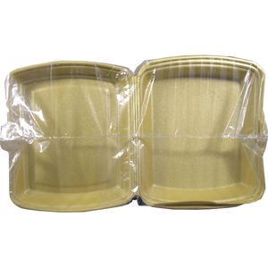 Produktbild für Menüboxen Papstar 90097, gold, aus Polystyrol XPS