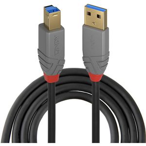 USB-Kabel Lindy 36744 Anthra Line, USB 3.0, 5 m