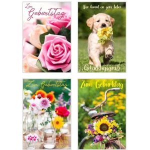 Produktbild für Geburtstagskarte Böttcher-AG 21236, Set mit 20 Motiven