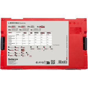 Produktbild für Schrauben-Dübel-Set Fischer 548862, L-BOXX mini DuoLine