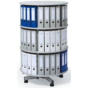 Ordnerdrehsäule Böttcher-AG lichtgrau, 3 Etagen