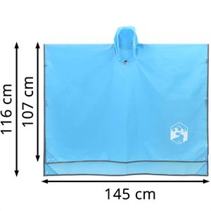Produktbild für Regenponcho vidaXL 4004198, Länge 116 cm, wiederverwendbar