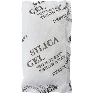 WHC Silica-Gel 090.08.01000100, 10 Beutel je 100g, weiß, regenerierbar