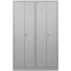 Produktbild für Spind G-Office WRC/4.18117.V2, Doppelspind, lichtgrau