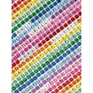 Produktbild für Perlen Folia 33995 Buchstaben-Perlen Jumbo Mix