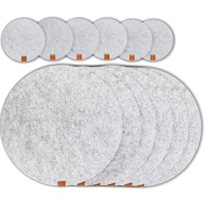 Platzset Miqio waschbar, aus Filz