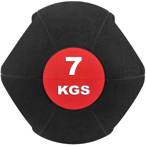 Produktbild für Medizinball Bad-Company mit Doppelgriff, 7 kg