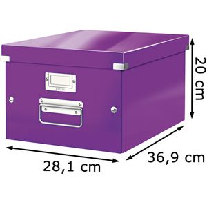 Produktbild für Aufbewahrungsbox Leitz 6044-00-62 Click&amp;Store, 21L