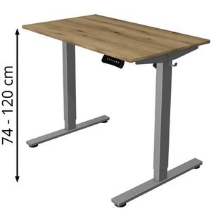 Schreibtisch Kerkmann Move small office, asteiche / silber
