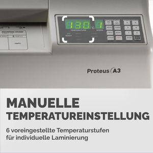 Produktbild für Laminiergerät Fellowes Proteus Profi, mit 6 Rollen, A3