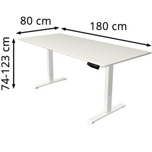 Produktbild für Schreibtisch Kerkmann Move 1, weiß / weiß