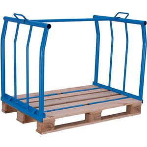 Produktbild für Palettenaufsatz VARIOfit Typ 66, pa-080.010, blau, Stahl