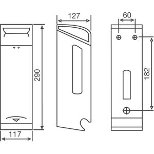 Produktbild für Toilettenpapierspender Katrin Toilet 2-Roll, 989706