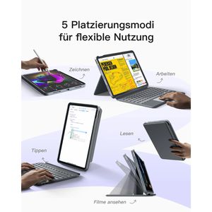 Produktbild für Tablet-Hülle Inateck KB04112, grau