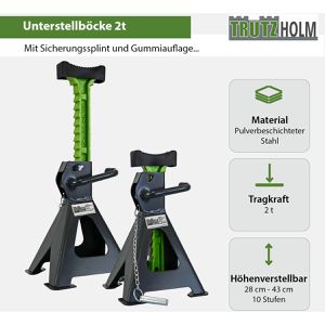 Produktbild für Unterstellbock Trutzholm 72720, Tragkraft 2t