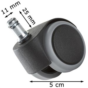 Produktbild für Stuhlrollen Mayer 9991s, 5 Stück