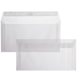Produktbild für Briefumschläge Blanke weiß/transparent, C6/5