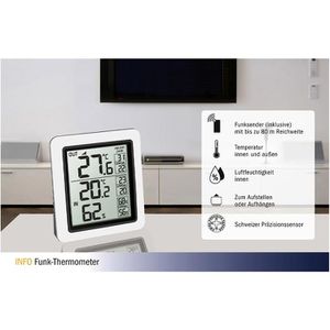Produktbild für Thermo-Hygrometer TFA 30.3065.02, Info, digital