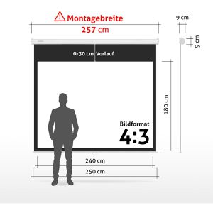 Produktbild für Beamer-Leinwand ESMART Economy EXR Rollo