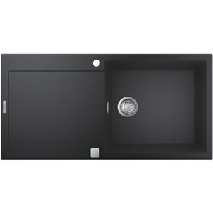Spülbecken GROHE K500 31645AP0, Einzelbecken, schwarz