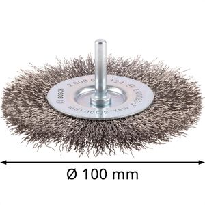 Produktbild für Drahtbürste Bosch 2608622124, Scheibenbürste Ø 100mm