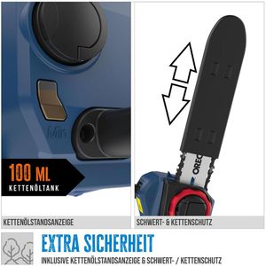 Produktbild für Kettensäge Güde KS 18-401-30, 58406, Akku