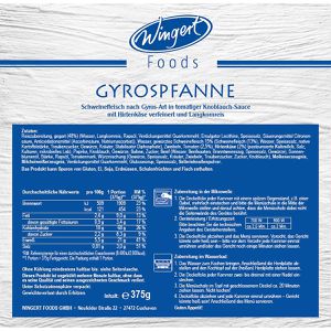 Produktbild für Fertiggericht Wingert-Foods Gyrospfanne