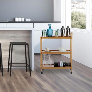 Produktbild für Küchenwagen Relaxdays 10024182, braun