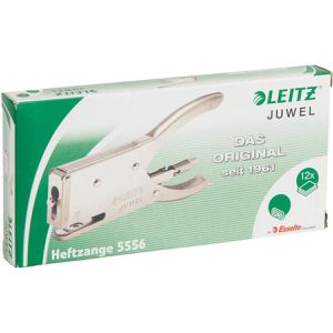 Produktbild für Heftzange Leitz 5556-00-82, Juwel, aus Metall, silber