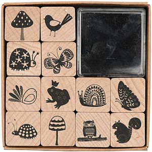 Motivstempel Rico-Design Paper Poetry Set Im Wald, aus Holz