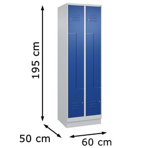 Produktbild für Spind CP-Möbel Classic PLUS, Z-Spind, blau