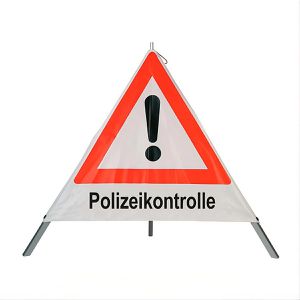 Produktbild für Faltsignal SafetyMarking Gefahrenstelle VZ101 Polizeikontrolle