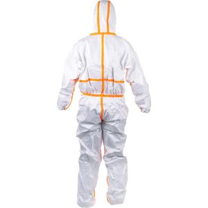 Produktbild für Schutzanzug Uvex 4B Einwegschutz-Overall, weiß-orange