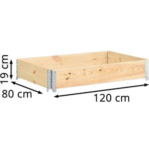 Produktbild für Palettenaufsatz vidaXL 310050, natur, Holz