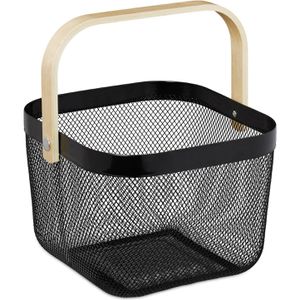 Produktbild für Einkaufskorb Relaxdays 10031609 Allzweckkorb, schwarz