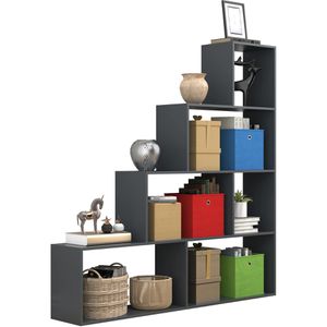 Produktbild für Bücherregal VCM Dubila L, 919171, anthrazit