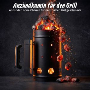 Produktbild für Anzündkamin Relaxdays Grillkohleanzünder