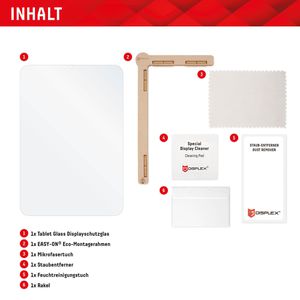 Produktbild für Displayschutzfolie Displex Tablet Glass 2D, 9H