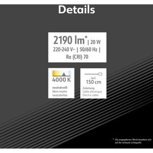 Produktbild für Baustrahler Müller-Licht Denver LED, Netzbetrieb, 1,5 m Kabel