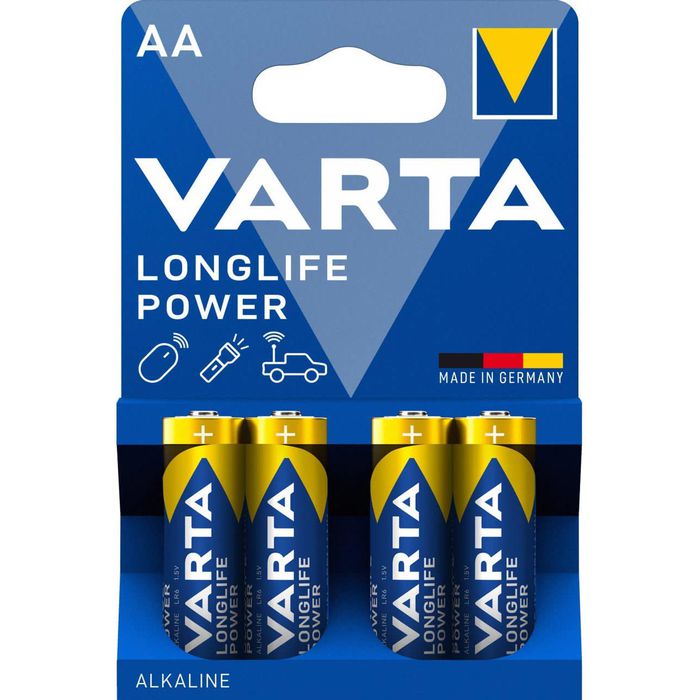 VARTA AA Batterien Longlife Power – 6 Stück Alkaline, Made In Germany