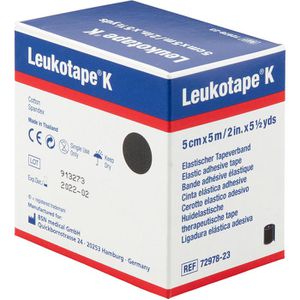 Produktbild für Kinesio-Tape Leukotape K, schwarz